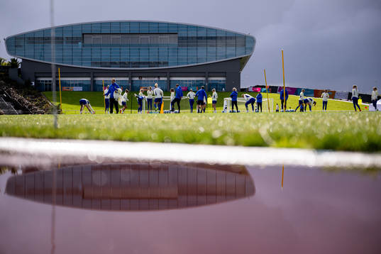 Players of the Swedish women's national football team at a