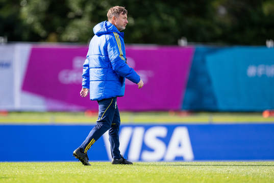Head coach Peter Gerhardsson of the Swedish women's