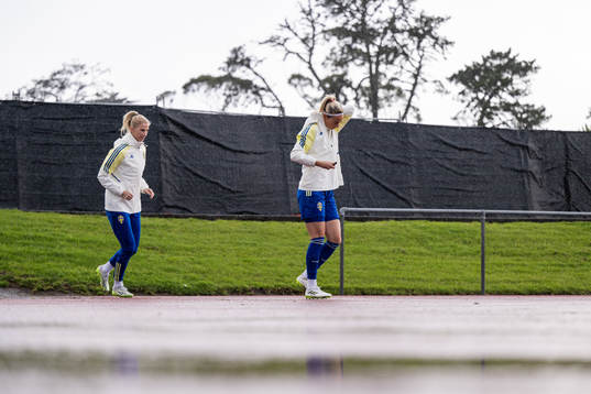 Sofia Jakobsson and Amanda Ilestedt of the Swedish women's