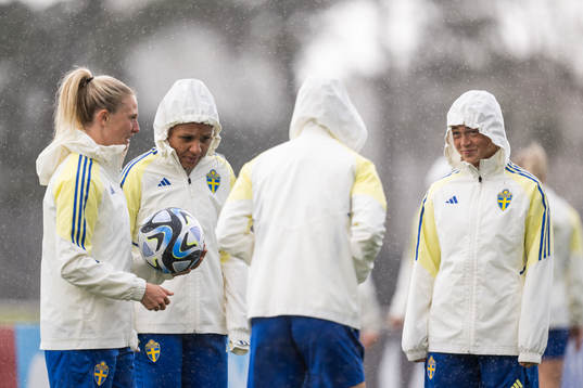 Rebecka Blomqvist, Madelen Janogy and Hanna Bennison of the