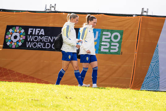 Jonna Andersson and Elin Rubensson of the Swedish women's