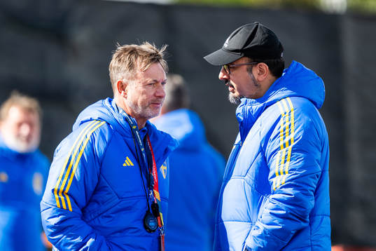 Head coach Peter Gerhardsson and Medical doctor Houman