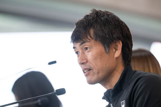 Head coach Ikeda Futoshi of the Japanese women's national