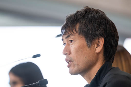 Head coach Ikeda Futoshi of the Japanese women's national