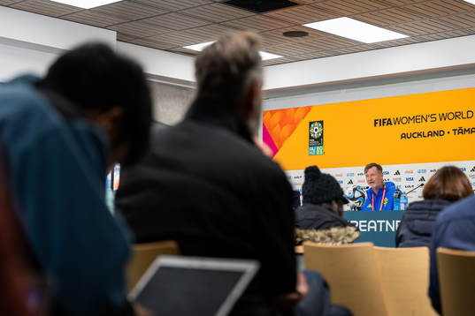 Head coach Peter Gerhardsson of the Swedish women's