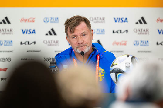 Head coach Peter Gerhardsson of the Swedish women's