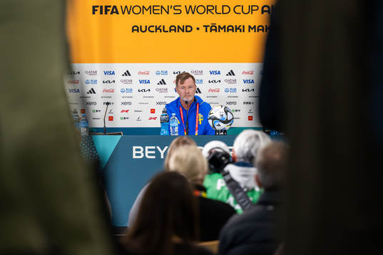 Head coach Peter Gerhardsson of the Swedish women's