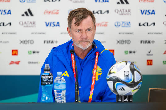 Head coach Peter Gerhardsson of the Swedish women's