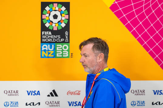 Head coach Peter Gerhardsson of the Swedish women's