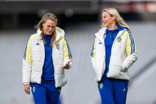 Magdalena Eriksson and Amanda Ilestedt of the Swedish
