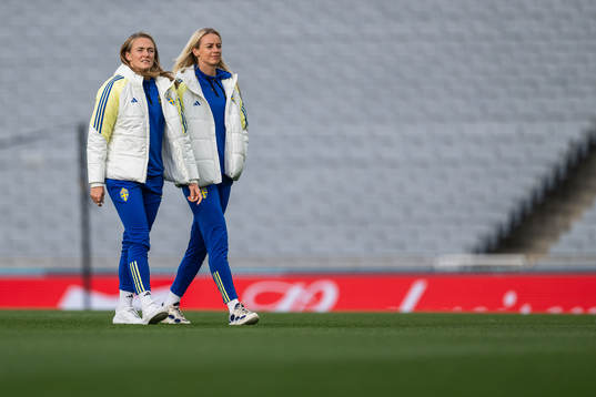 Magdalena Eriksson and Amanda Ilestedt of the Swedish