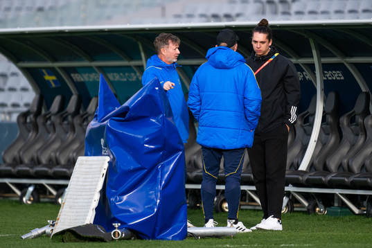 Head coach Peter Gerhardsson and Goalkeeper coach Leif