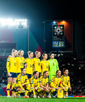 The starting eleven of Sweden
