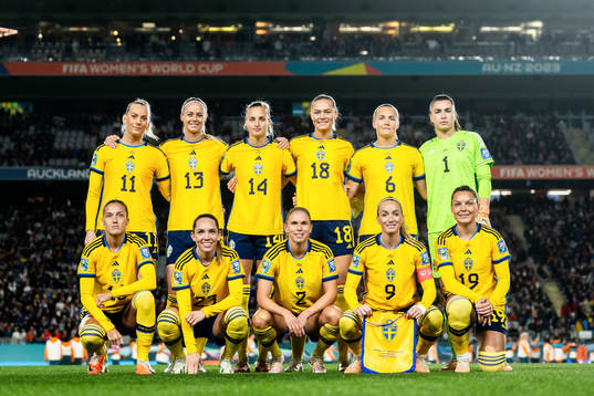 The starting eleven of Sweden