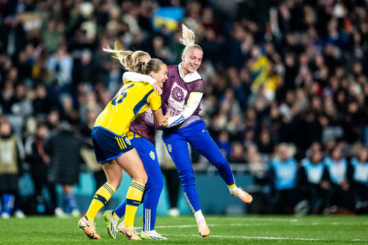 Magdalena Eriksson of Sweden celebrates