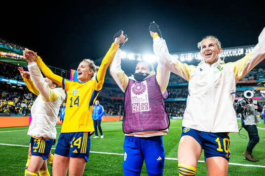Amanda Ilestedt, Nathalie Björn and Sofia Jakobsson of