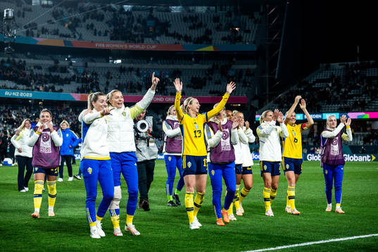 Amanda Ilestedt of Sweden celebrates