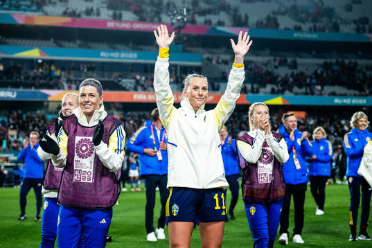 Stina Blackstenius of Sweden celebrates