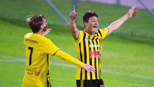 IFK Hässleholms Isak Orajärvi i matchen i division 2
