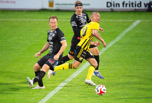 IFK Hässleholms Olle Kjellman Olblad i matchen i division