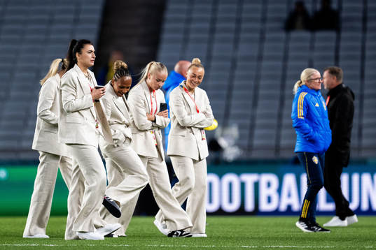 Goalkeeper Zecira Musovic, Madelen Janogy, Stina