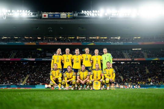 The starting eleven of Sweden