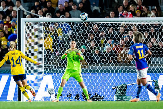 Goalkeeper Zecira Musovic of Sweden