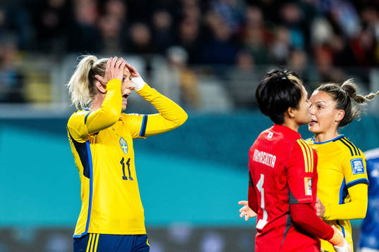 Stina Blackstenius of Sweden reacts