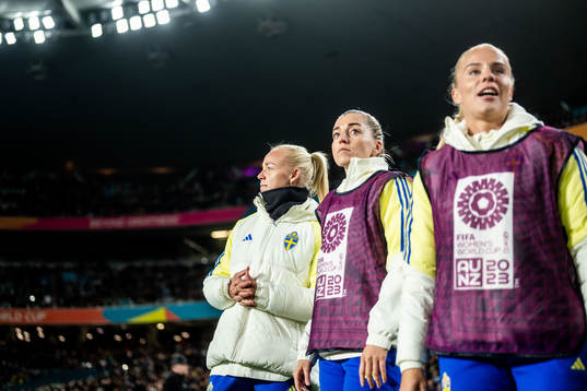 Caroline Seger, Linda Sembrant and Stina Lennartsson of