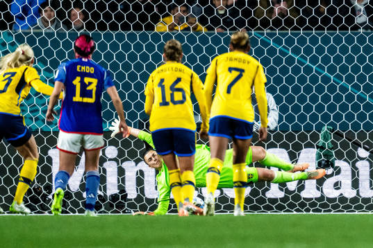 Goalkeeper Zecira Musovic of Sweden