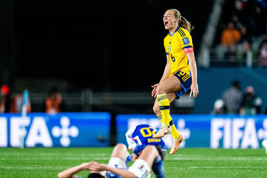 Magdalena Eriksson of Sweden celebrates