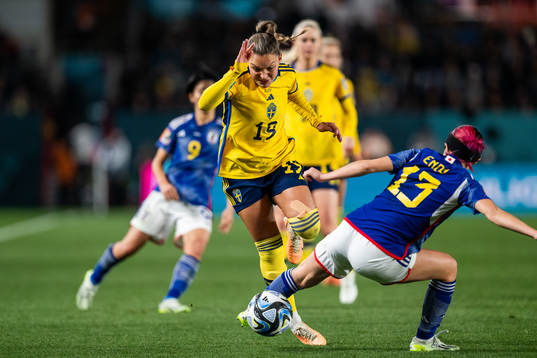 Johanna Rytting Kaneryd of Sweden and Jun Endo of Japan