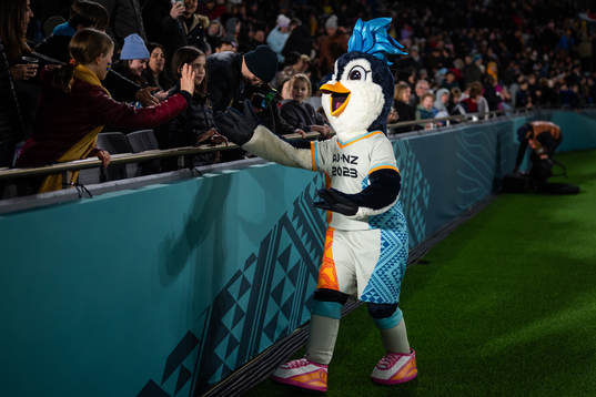 The official mascot Tazuni
