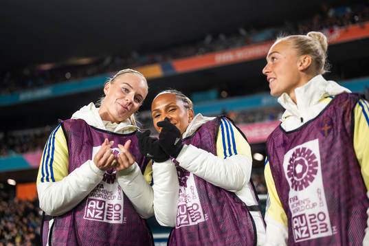 Stina Lennartsson, Madelen Janogy and Hanna Bennison of
