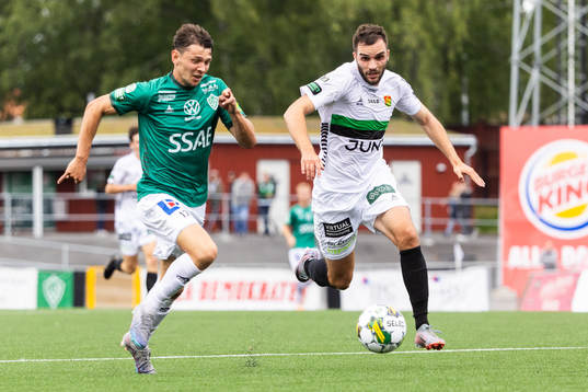 Brages Pontus Jonsson och GAIS Egzon Binaku