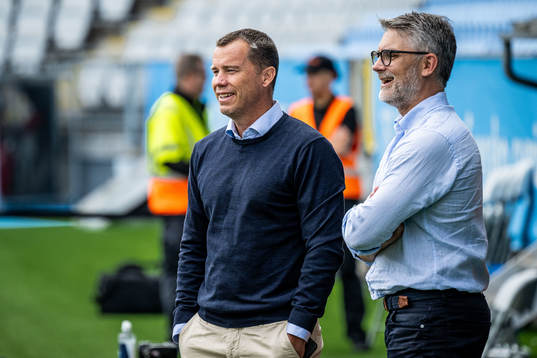 Malmö FFs sportchef Daniel Andersson och VD Niclas Carlnén