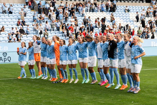 Malmö FFs spelare jublar