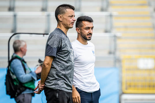 Malmö FFs assisterande tränare Fredrik Jahnfors och