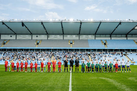 Malmö FFs och IFK Göteborgs spelare