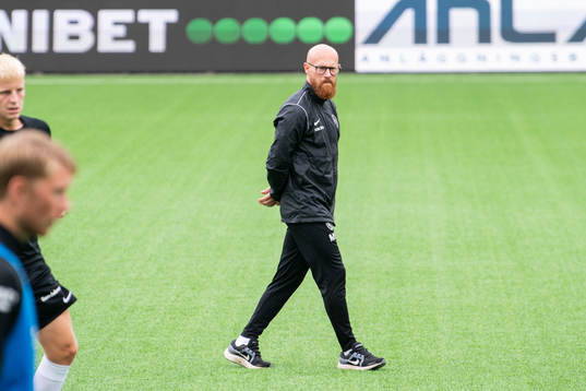 Landskronas tränare Max Mölder