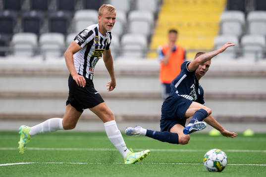 Landskronas Johan Rapp och Utsiktens Lucas Hedlund