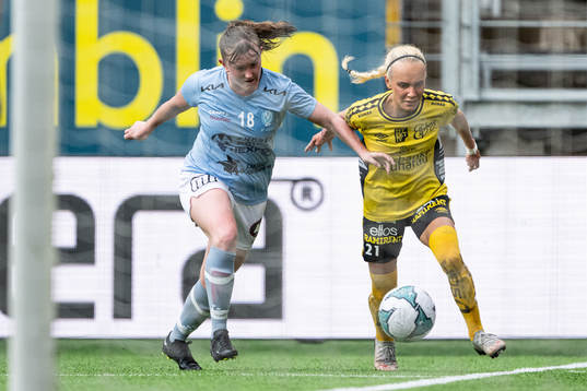 Vikens Åsa Olsson och Elfsborgs Tea Skoglund