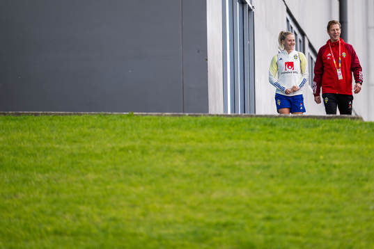 Rebecka Blomqvist and sports psychologist Rasmus Liljeblad
