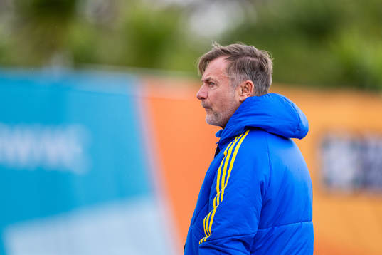 Head coach Peter Gerhardsson of the Swedish women's