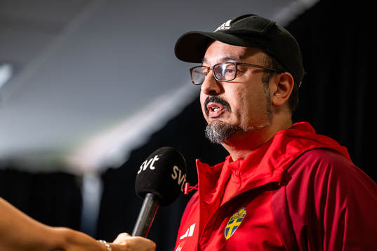 Medical doctor Houman Ebrahimi of the Swedish women's