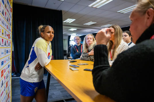 Madelen Janogy of the Swedish women's national football