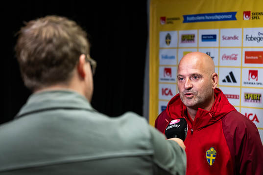 Assistant coach Magnus Wikman of the Swedish women's