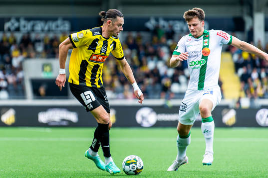 Häckens Amor Layouni och Varbergs Kristoffer Hoven