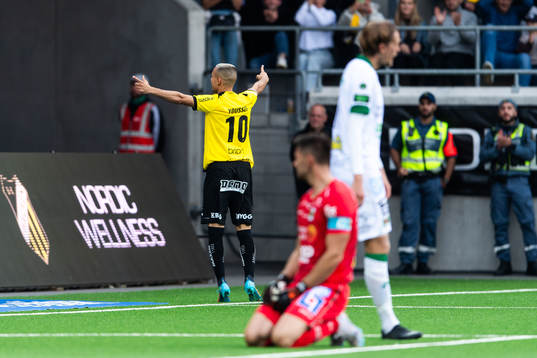 Häckens Ali Youssef jublar