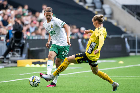 Elfsborgs Niklas Hult och Hammarbys Markus Karlsson